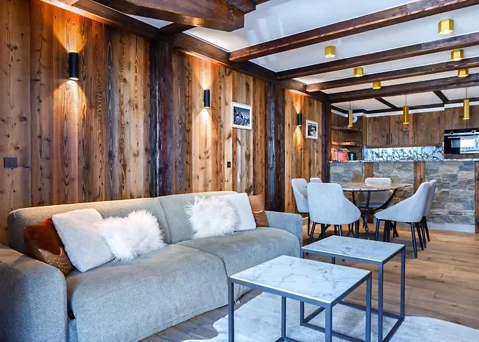 Luxury 70m2 Balcon Courchevel1850 Parking 公寓